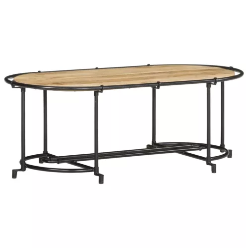vidaXL tömör nyers mangófa dohányzóasztal 110 x 55 x 40 cm