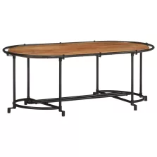 vidaXL tömör akácfa dohányzóasztal 110 x 55 x 40 cm