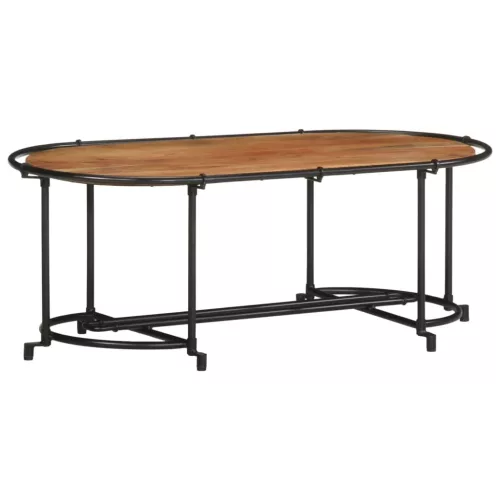 vidaXL tömör akácfa dohányzóasztal 110 x 55 x 40 cm