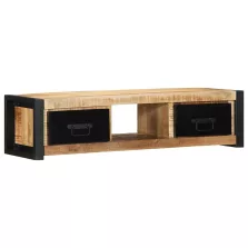 vidaXL TV szekrény 100x30x25 cm tömör durva fa Mango