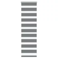   vidaXL zebrafüggönnyel sötét szürke szövetszélesség 45,9 cm poliészter