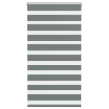   vidaXL zebrafüggönnyel sötét szürke szövetszélesség 65,9 cm poliészter