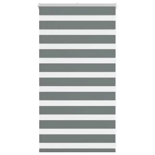vidaXL zebrafüggönnyel sötét szürke szövetszélesség 75,9 cm poliészter