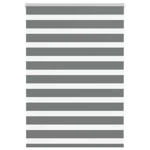 vidaXL zebrafüggönnyel sötét szürke szövetszélesség 100,9cm poliészter
