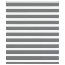   vidaXL zebrafüggönnyel sötét szürke szövetszélesség 120,9cm poliészter