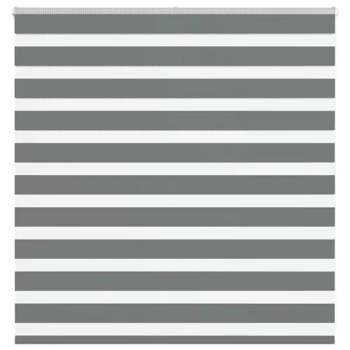 vidaXL zebrafüggönnyel sötét szürke szövetszélesség 140,9cm poliészter