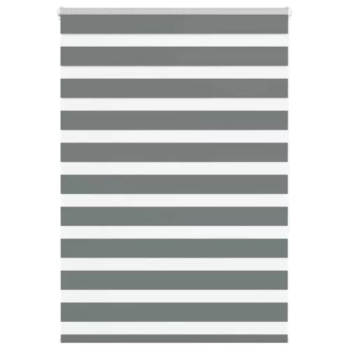 vidaXL zebrafüggönnyel sötét szürke szövetszélesség 90,9 cm poliészter