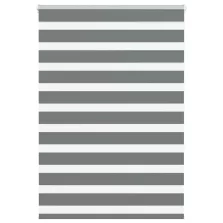  vidaXL zebrafüggönnyel sötét szürke szövetszélesség 95,9 cm poliészter