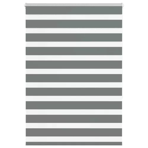 vidaXL zebrafüggönnyel sötét szürke szövetszélesség 95,9 cm poliészter