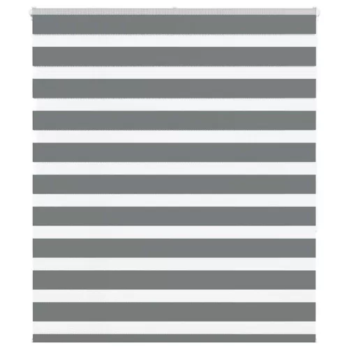 vidaXL zebrafüggönnyel sötét szürke szövetszélesség 120,9cm poliészter