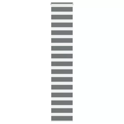 vidaXL zebrafüggönnyel sötét szürke szövetszélesség 35,9 cm poliészter