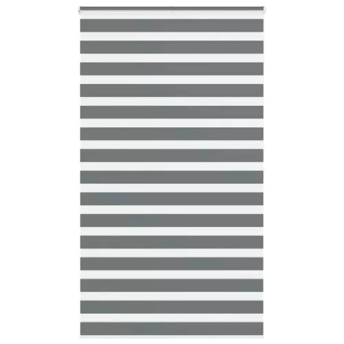 vidaXL zebrafüggönnyel sötét szürke szövetszélesség 130,9cm poliészter