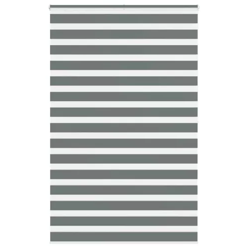 vidaXL zebrafüggönnyel sötét szürke szövetszélesség 145,9cm poliészter
