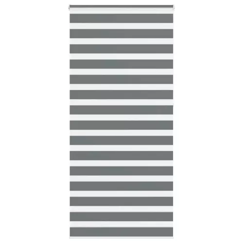 vidaXL zebrafüggönnyel sötét szürke szövetszélesség 90,9 cm poliészter