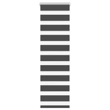   vidaXL zebrafüggönnyel fekete szövetszélesség 35,9 cm poliészter