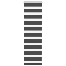   vidaXL zebrafüggönnyel fekete szövetszélesség 45,9 cm poliészter