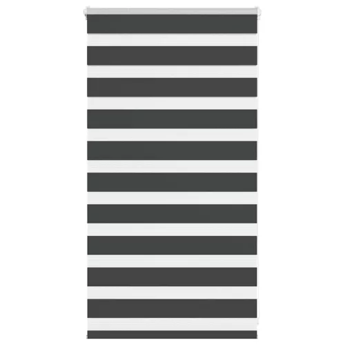 vidaXL zebrafüggönnyel fekete szövetszélesség 65,9 cm poliészter