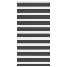   vidaXL zebrafüggönnyel fekete szövetszélesség 80,9 cm poliészter