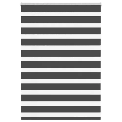 vidaXL zebrafüggönnyel fekete szövetszélesség 105,9 cm poliészter