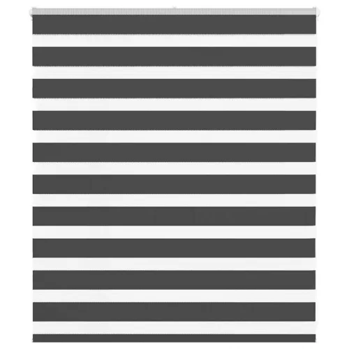 vidaXL zebrafüggönnyel fekete szövetszélesség 120,9 cm poliészter