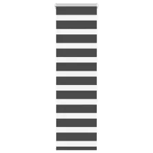   vidaXL zebrafüggönnyel fekete szövetszélesség 35,9 cm poliészter