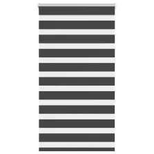   vidaXL zebrafüggönnyel fekete szövetszélesség 65,9 cm poliészter