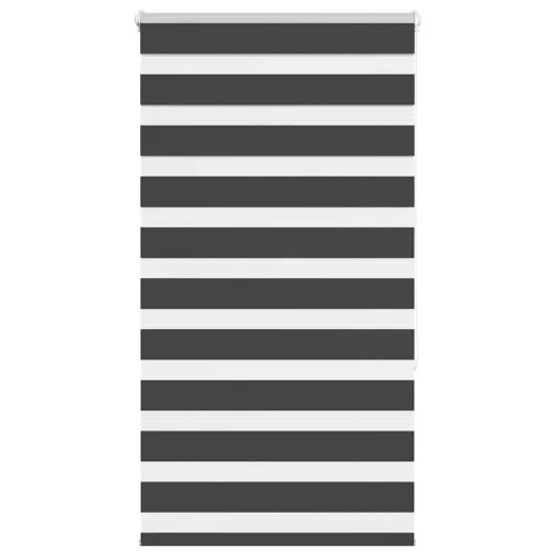 vidaXL zebrafüggönnyel fekete szövetszélesség 65,9 cm poliészter