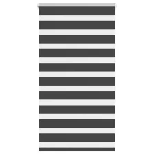   vidaXL zebrafüggönnyel fekete szövetszélesség 70,9 cm poliészter
