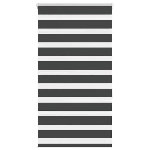 vidaXL zebrafüggönnyel fekete szövetszélesség 70,9 cm poliészter