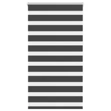  vidaXL zebrafüggönnyel fekete szövetszélesség 80,9 cm poliészter
