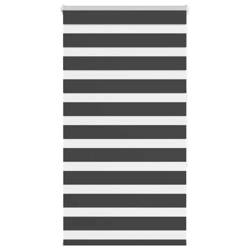 vidaXL zebrafüggönnyel fekete szövetszélesség 85,9 cm poliészter