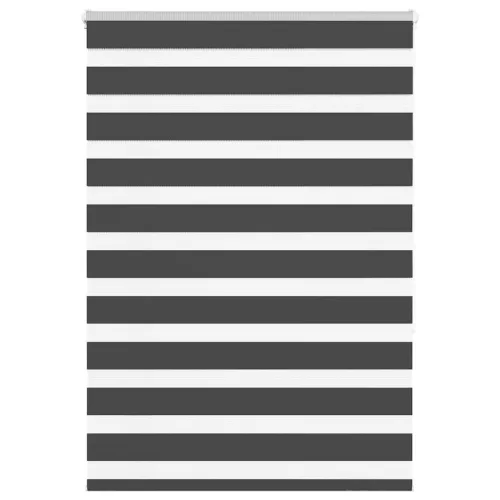 vidaXL zebrafüggönnyel fekete szövetszélesség 105,9 cm poliészter