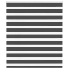   vidaXL zebrafüggönnyel fekete szövetszélesség 125,9 cm poliészter