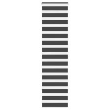   vidaXL zebrafüggönnyel fekete szövetszélesség 50,9 cm poliészter