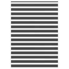   vidaXL zebrafüggönnyel fekete szövetszélesség 160,9 cm poliészter