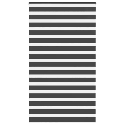 vidaXL zebrafüggönnyel fekete szövetszélesség 115,9 cm poliészter