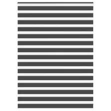   vidaXL zebrafüggönnyel fekete szövetszélesség 155,9 cm poliészter