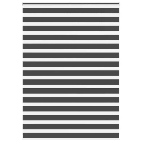 vidaXL zebrafüggönnyel fekete szövetszélesség 155,9 cm poliészter