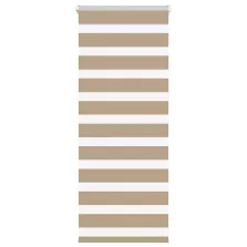  vidaXL zebrafüggönnyel homokbarna szövetszélesség 55,9 cm poliészter