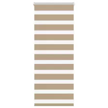   vidaXL zebrafüggönnyel homokbarna szövetszélesség 60,9 cm poliészter