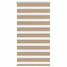   vidaXL zebrafüggönnyel homokbarna szövetszélesség 70,9 cm poliészter