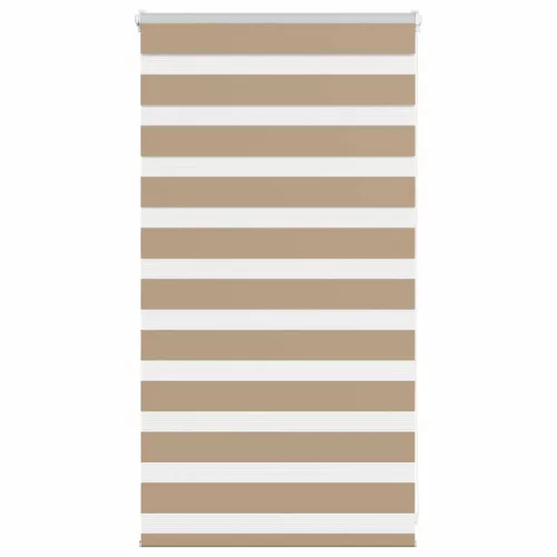 vidaXL zebrafüggönnyel homokbarna szövetszélesség 70,9 cm poliészter