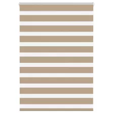   vidaXL zebrafüggönnyel homokbarna szövetszélesség 105,9 cm poliészter