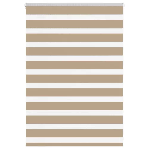 vidaXL zebrafüggönnyel homokbarna szövetszélesség 105,9 cm poliészter