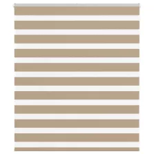   vidaXL zebrafüggönnyel homokbarna szövetszélesség 120,9 cm poliészter