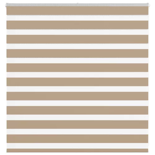vidaXL zebrafüggönnyel homokbarna szövetszélesség 145,9 cm poliészter