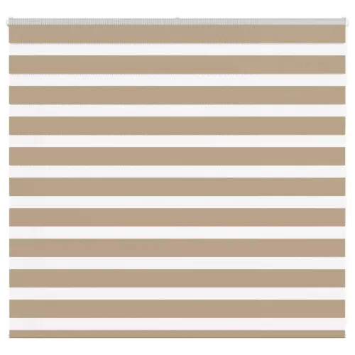 vidaXL zebrafüggönnyel homokbarna szövetszélesség 150,9 cm poliészter