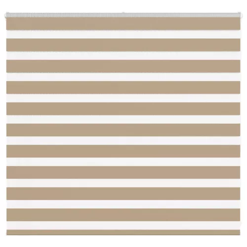 vidaXL zebrafüggönnyel homokbarna szövetszélesség 160,9 cm poliészter