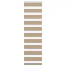   vidaXL zebrafüggönnyel homokbarna szövetszélesség 40,9 cm poliészter