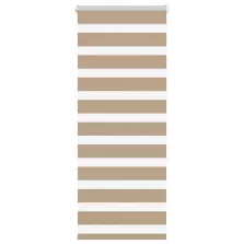   vidaXL zebrafüggönnyel homokbarna szövetszélesség 50,9 cm poliészter